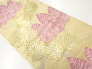 アンティーク　桐に若松模様織出し袋帯（材料）